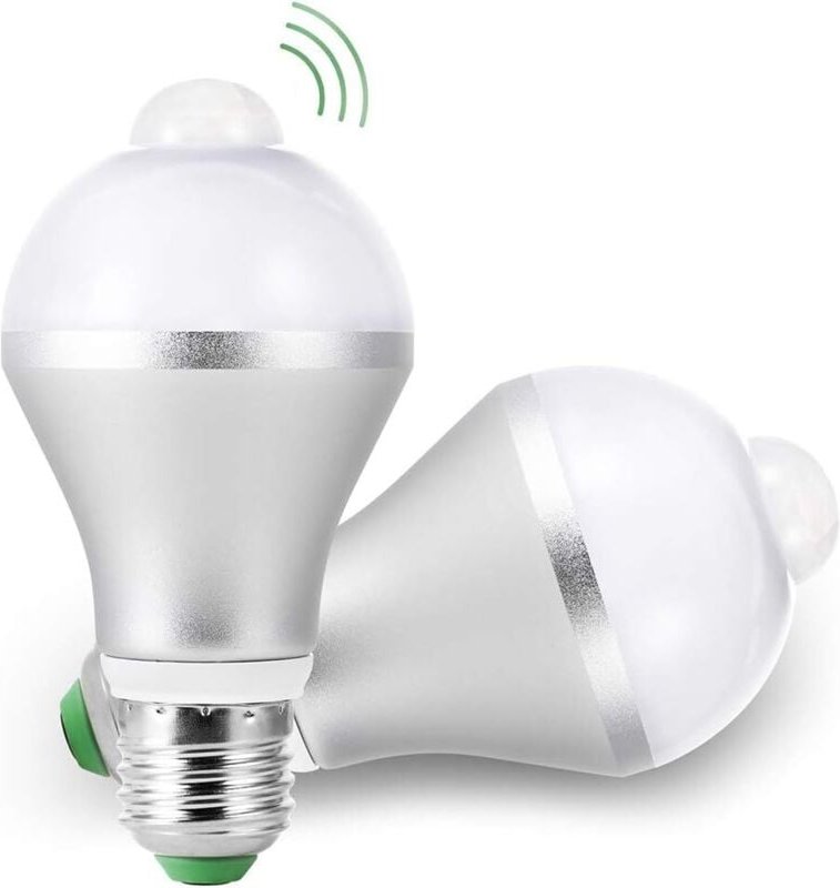 Lampadine LED AIPERQ E27 con sensore di movimento PIR, sensore di luce intelligente da 15 W, accensione/spegnimento auto...