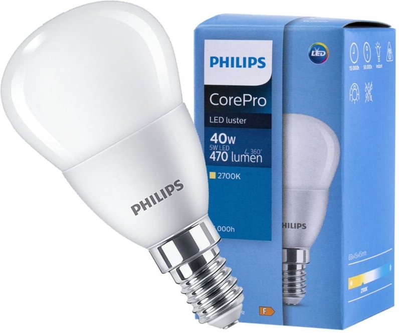 LED-Lampe E14 5W = 40W 470lm 2700K Warm PHILIPS