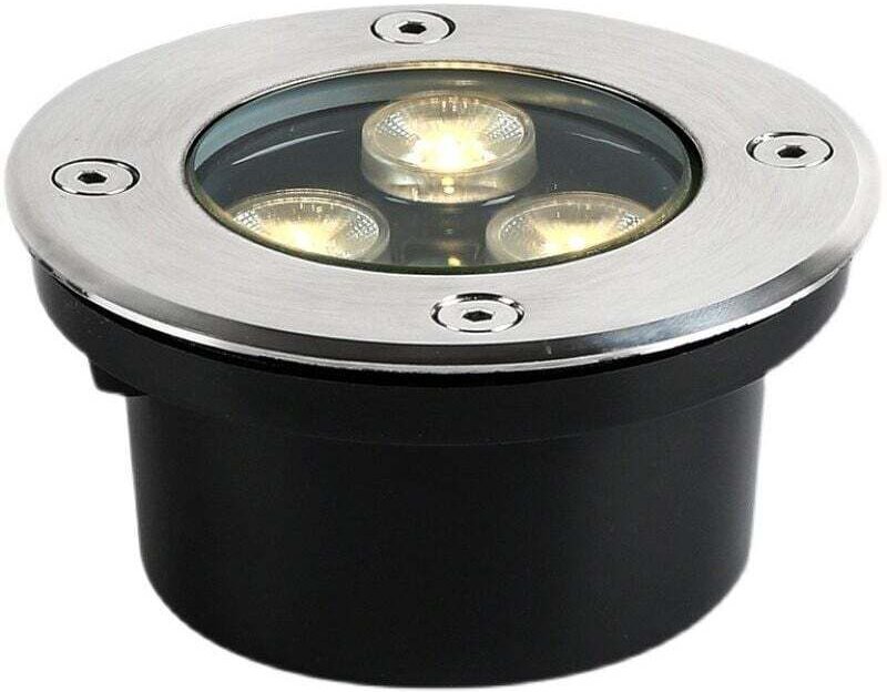 Einbau-Bodenstrahler für den Außenbereich, 2er-Pack 3W IP65 Einbau-Bodenleuchten, Außenbeleuchtung für Gartenwege, Höfe,...