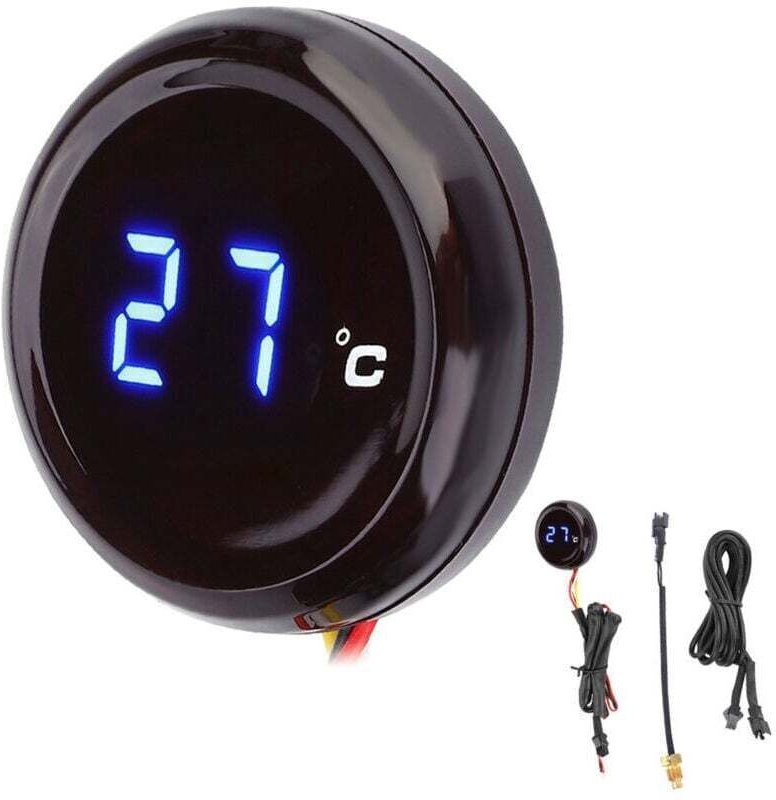 Digitales Thermometer für Honda / Kawasaki / Yamaha / Suzuki (blaues Licht)