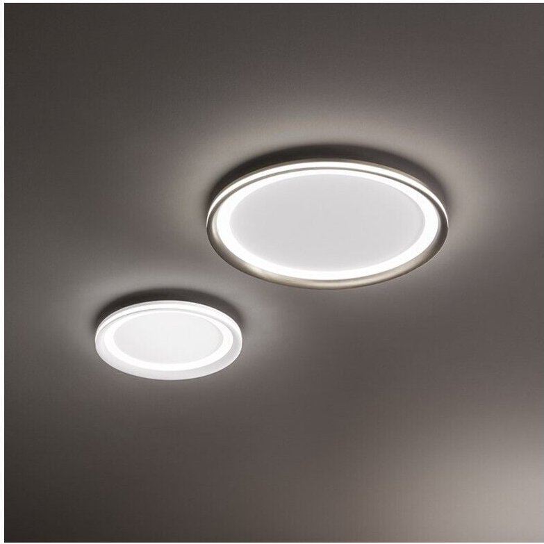 EDGE Titangraue LED-Deckenleuchte 38W Perenz aus Aluminium