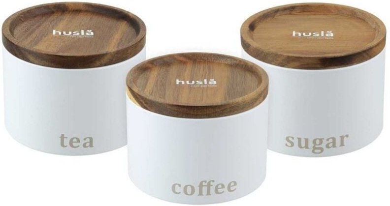 KÜCHENBEHÄLTER-SET HUSLA weiß 73948