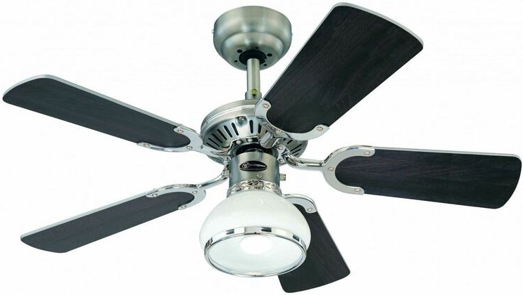 Deckenventilator Princess Radiance Zinn 90 cm mit Licht