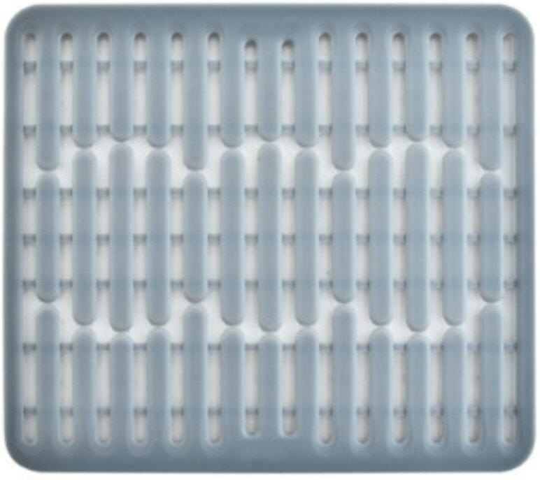 Silikon-Spülbeckenmatte oder Spülbeckenschutz – grau, 32 cm x 28,5 x 0,8 cm