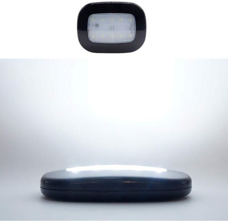 10 LED-Deckenleuchte für den Autoinnenraum, 12 V, per USB wiederaufladbare Dachlampe, Leselampen für Anhänger/Van/Yacht/...