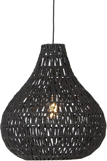 Retro Hängelampe schwarz 45 cm - Lina Drop