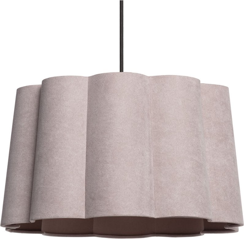 Pendelleuchte aus Leinen Renatta Schwarz - Textil