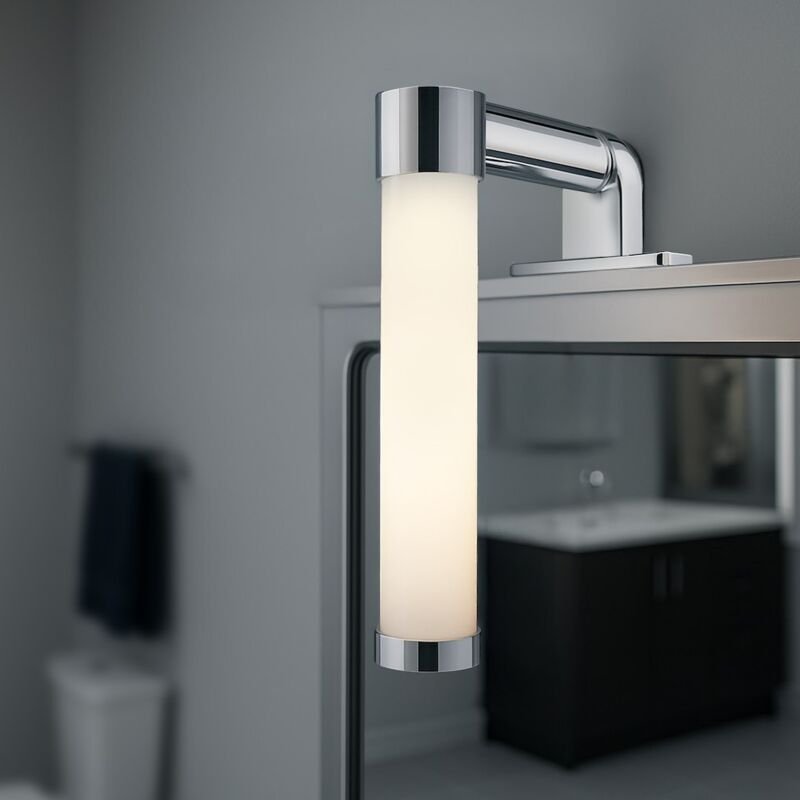 APA IP44 LED-Wandleuchte Chrom Milagro ML2248