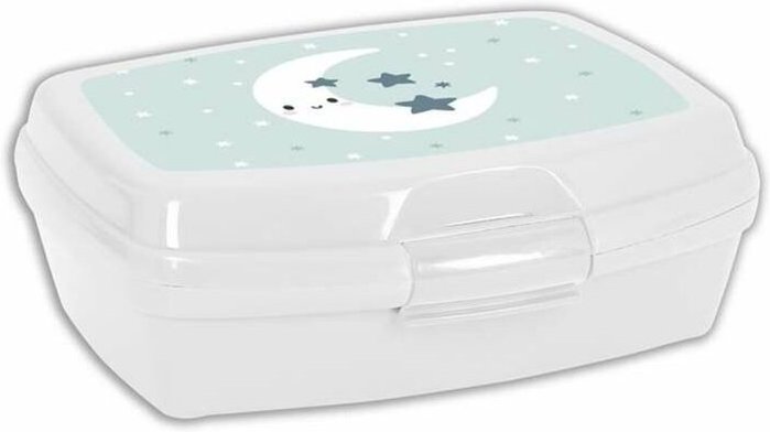 Brotdose für Sandwiches Safta Luna Kunststoff Grau (17 x 6 x 14 cm)