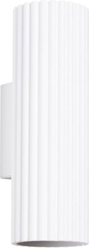 Wandleuchte Aluminium GU10 20 cm hoch Weiß 2-flammig länglich Modern