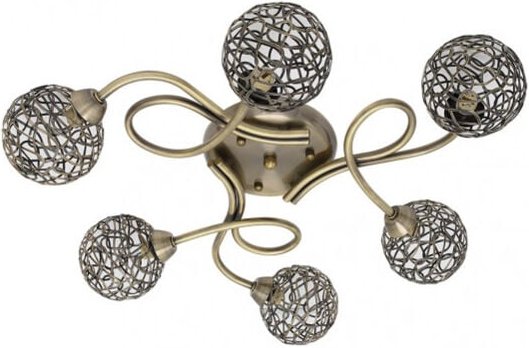 Fabrilamp - Deckenleuchte de 6 Leuchten Modell lyon Leder