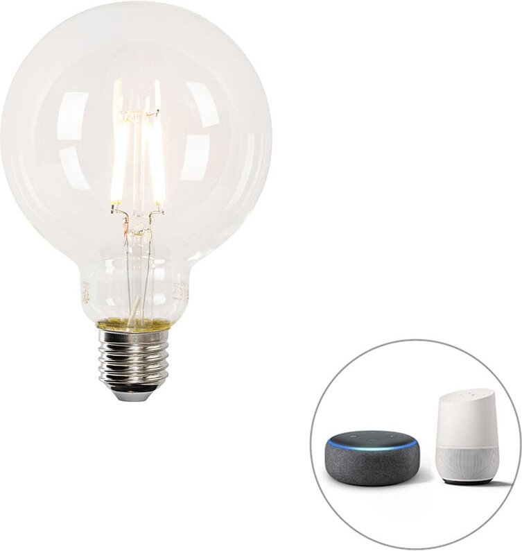 Luedd - Smart E27 dimmbar in Kelvin LED-Lampe G95 4,5W 470 lm 1800-4000K