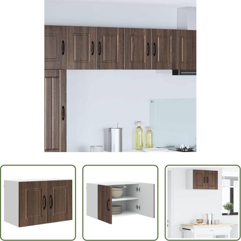 Holzschrank - Küchenschrank Braun Eichen-Optik 60 x 31 x 40 cm Holzwerkstoff