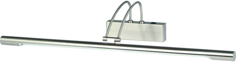 Picture Lights - 1 Licht verstellbare Bildwandleuchte Satin Silber - Searchlight