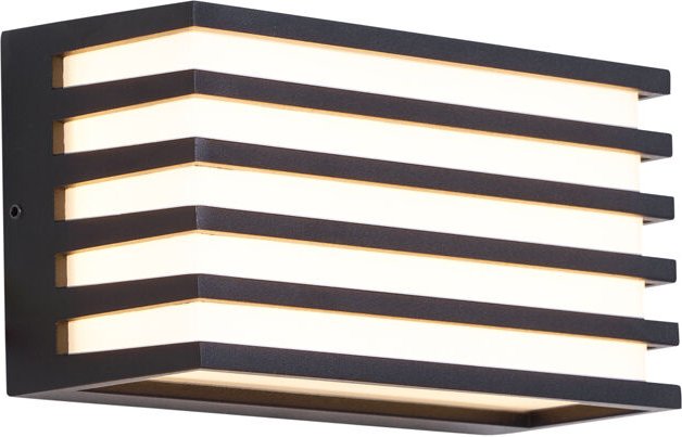 Qazqa - Moderne Außenwandleuchte schwarz inkl. led IP65 - Jail