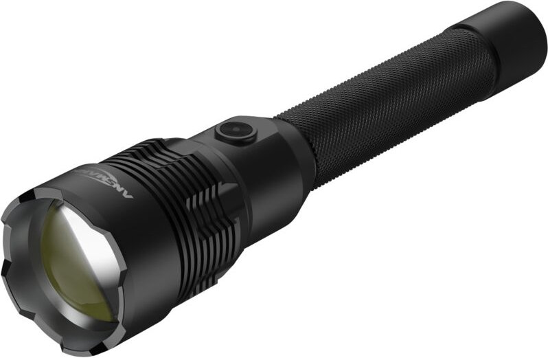 Ansmann - LED-Taschenlampe T12000FR, 12000 lm, wiederaufladbar, schwarz