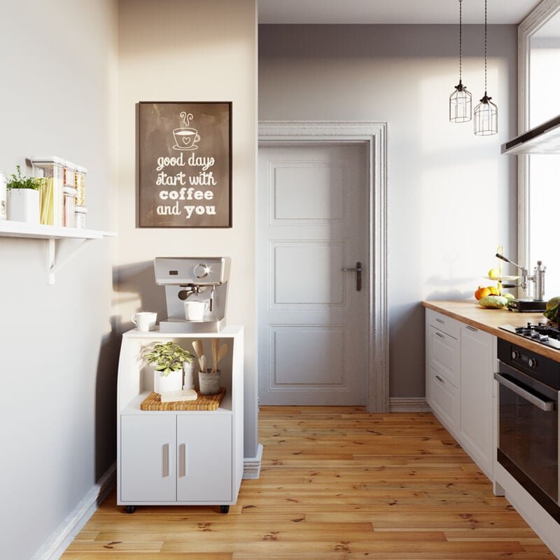 Rollcontainer Elio, Weiß, 55 x 83.8 cm Vicco