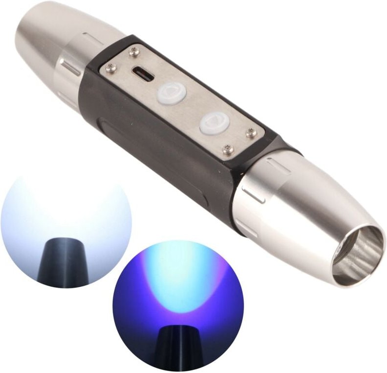 Tragbare Schmuckbewertung Taschenlampe DX4 Vier Lichtquelle usb wiederaufladbare uv -Torch - Eosnow