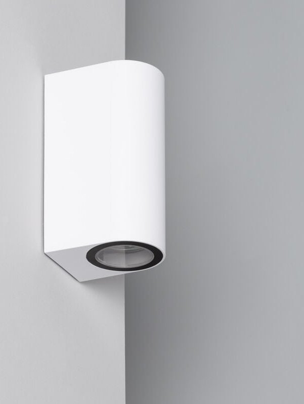 Wandleuchte Aussen doppelseitige Beleuchtung Gala Weiss Weiß