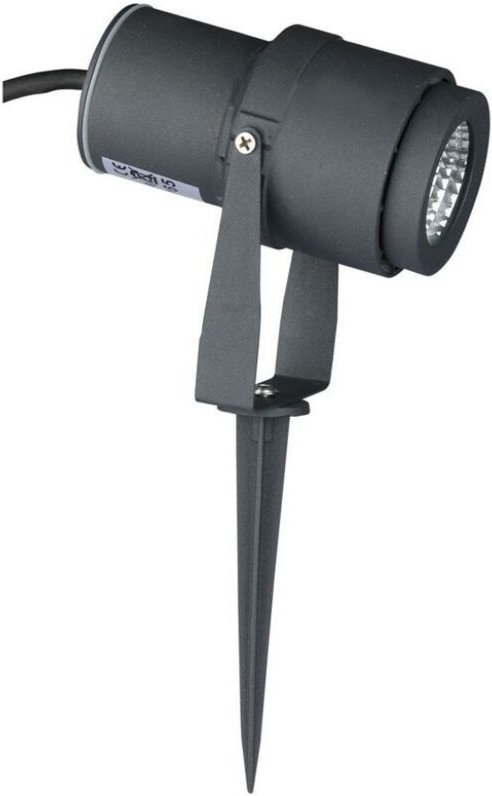 12W led Gartenstrahler mit Erdspieß, Grau, Naturweiß, IP65 - V-tac
