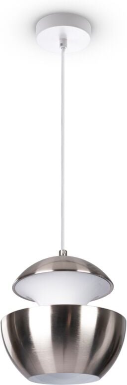 Paco Home Pendelleuchte Esszimmer Hängelampe Küchenlampe Esstischlampe Industriell Modern Weiß (Ø20 cm), Pendelleuchte -...