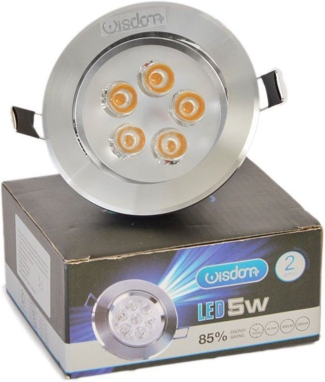 Trade Shop Traesio - Trade Shop - led faretto orientabile aus wisdom 5W caldo und fred für kontrolleoff -