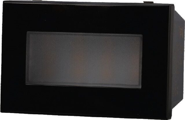 2.4W LED-Stufeneinbauleuchte 220V Warmweiß 3000K kompatibel mit Bticino Axolute Schwarz Farbe Ettroit AN0323