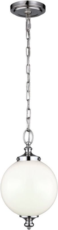 Parkman - 1 Light Small Globe Deckenanhänger aus poliertem Nickel, E27 - Elstead