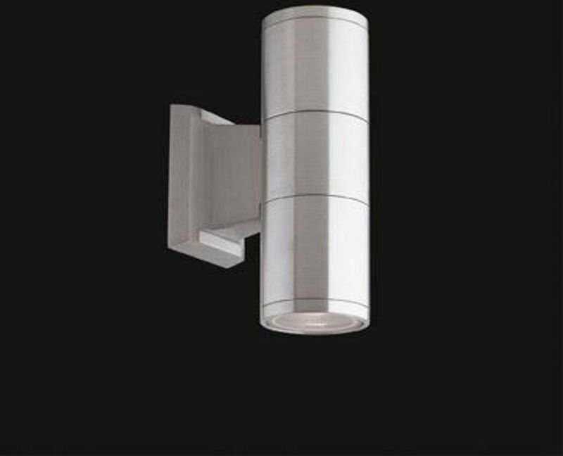 Altri - Ideal Lux Gun - 2 Licht Außen Kleine Up Down Wandleuchte Aluminium, Schwarz IP44, GU10