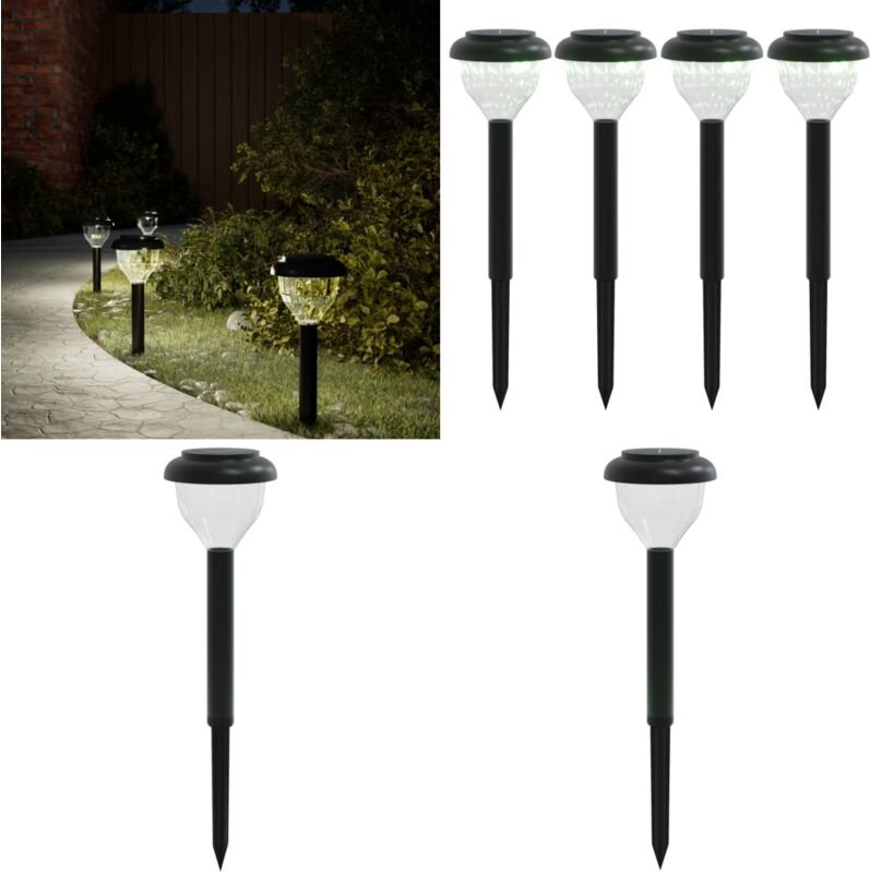 Solar-Wegbeleuchtung mit Erdspießen 4 Stk. Warmweiß & rgb - Solarlaterne - Gartenlampe - Wegeleuchte - Außenscheinwerfer...