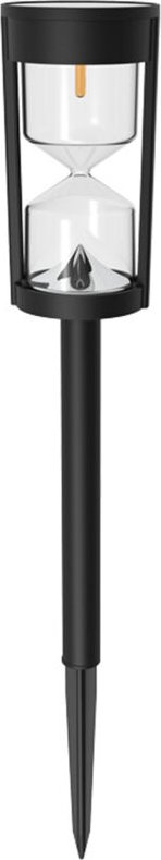 Wasserdichte Solar-Gartenleuchten mit automatischer Ein-/Ausschaltfunktion in moderner Sanduhrform für Rasen, Hof, Terra...