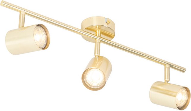 Moderne Deckenleuchte Messing 3-flammig verstellbar - Jeana