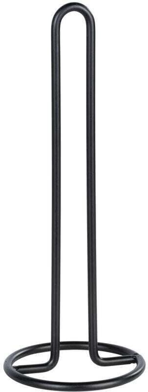 Papierhandtuchhalter, vertikaler Papierhandtuchhalter, für Tisch oder Arbeitsplatte, Metall, Ø 12,5 x 32,5 cm, schwarz