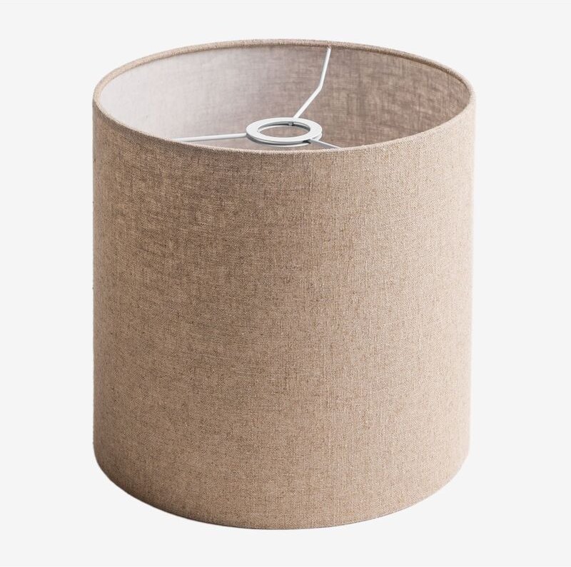 Sklum - Arlina Stofflampenschirm Helles Sandbraun Ø30 cm - ↑30 cm