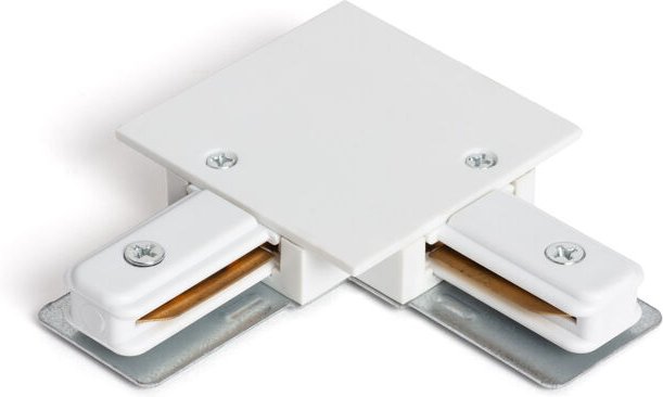 Ledkia - Verbinder Typ l für 1-Phasenstromschiene Einbau Unterputz Aluminium Weiß