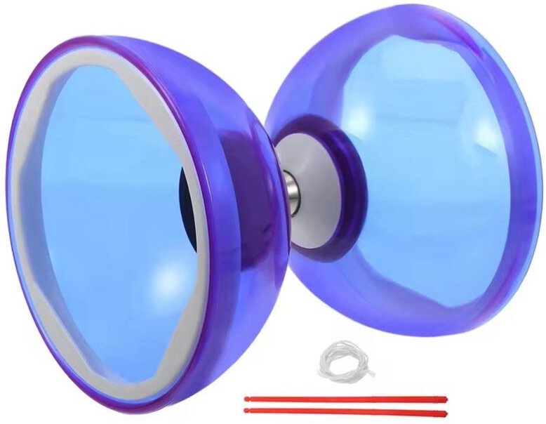 Tlily - Diabolo-Ball mit Dreifachem Kugellager, Jonglieren, Weiches Gummi, Doppelrad, für Kinder, Outdoor-Spielset, Kris...