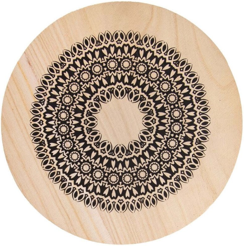 Topfuntersetzer aus Holz MANDALA 20 cm