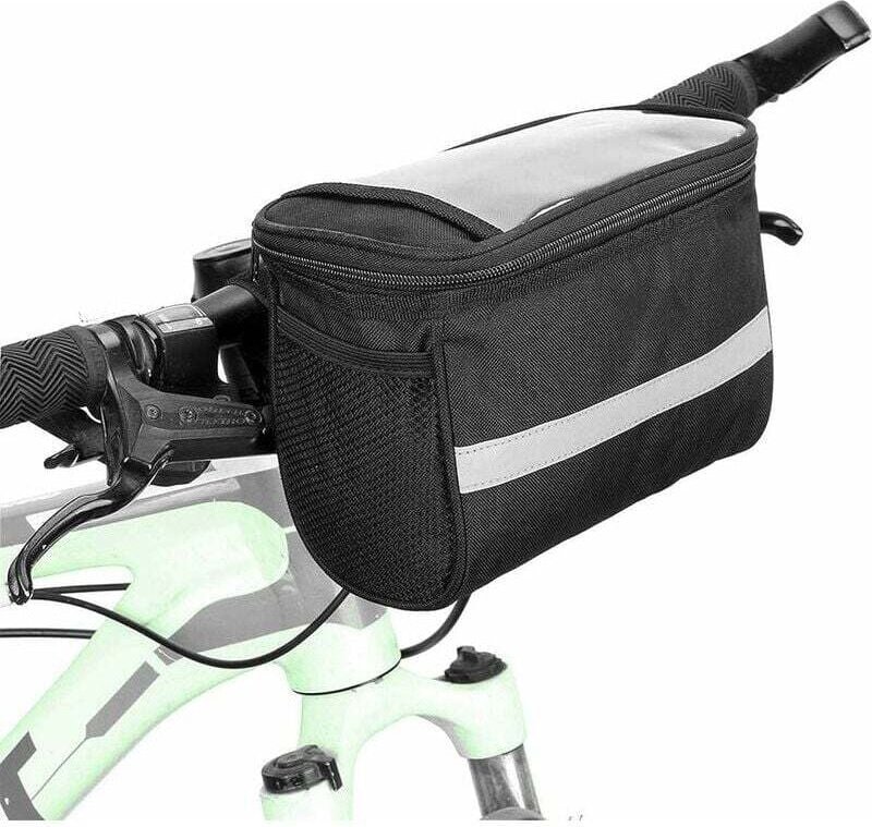 Fahrrad-Lenkertasche – wasserdicht – Kühltasche mit reflektierenden Streifen – Handy, Karten oder Navigationssystem für ...