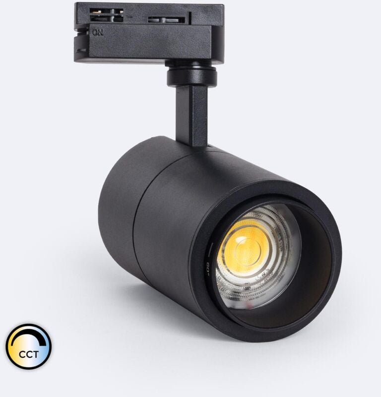 1-Phasenstromschiene LED-Strahler 20W Dimmbar cct Pulyx Multiwinkel 15-60º Schwarz