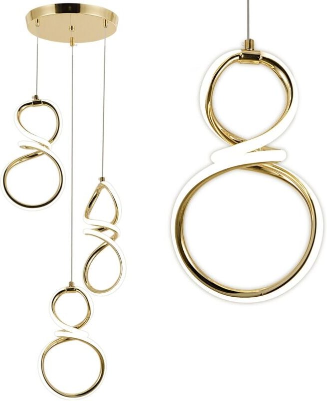 Toolight - hängelampe led G072-3CP gold