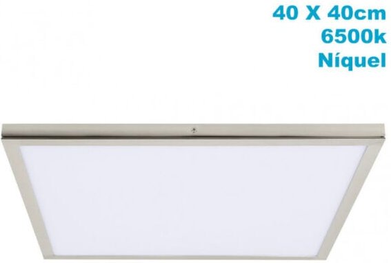 Fabrilamp - Oberflächenpanel 36w 6500k tivoli nickel 2,5x40x40 cm 3060 lm