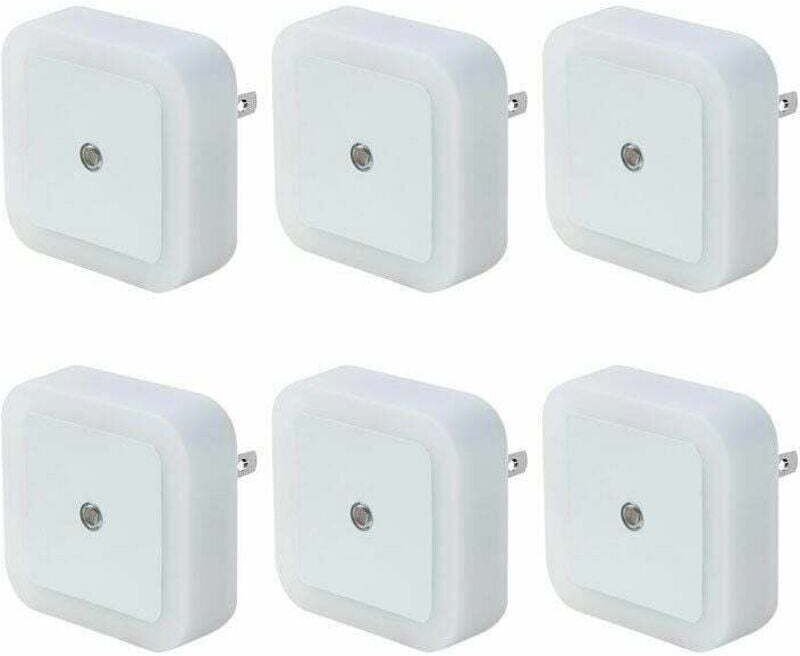 Mumu - Automatisches LED-Nachtlicht für Kinder, 6er-Set, Kinder-Nachtlichtlampe mit Lichtsensor, Steckdosen-Nachtlicht f...