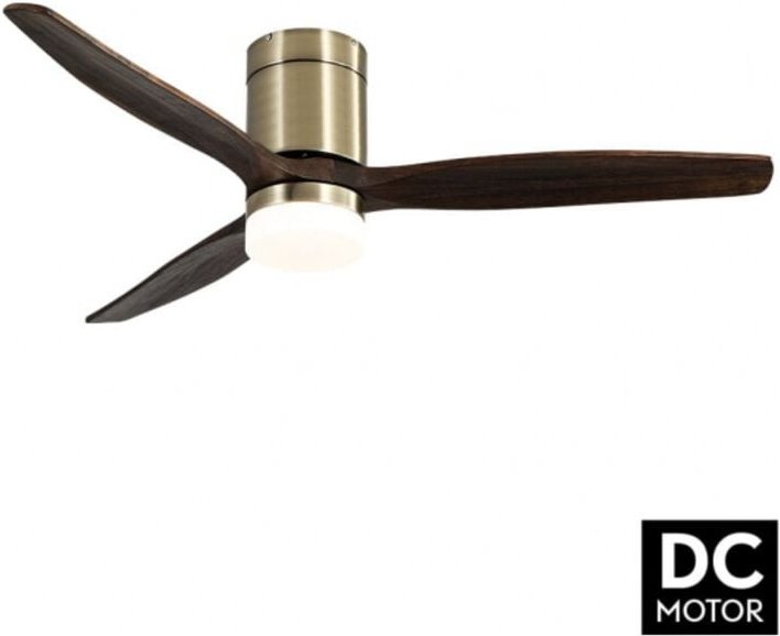Todolampara - Deckenventilator mit Licht led 18W Motor dc Modell aguilon Bronze, 3 Farben, 3 Flügel Eiche, 5 Geschwindig...
