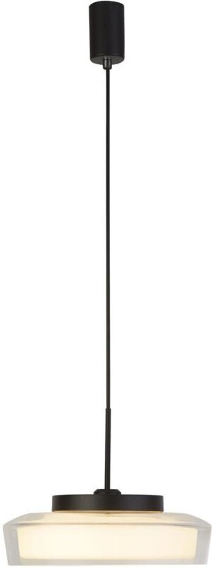 Searchlight Puck 1-flammige Badezimmer-Pendelleuchte, Mattschwarz 3000K IP44