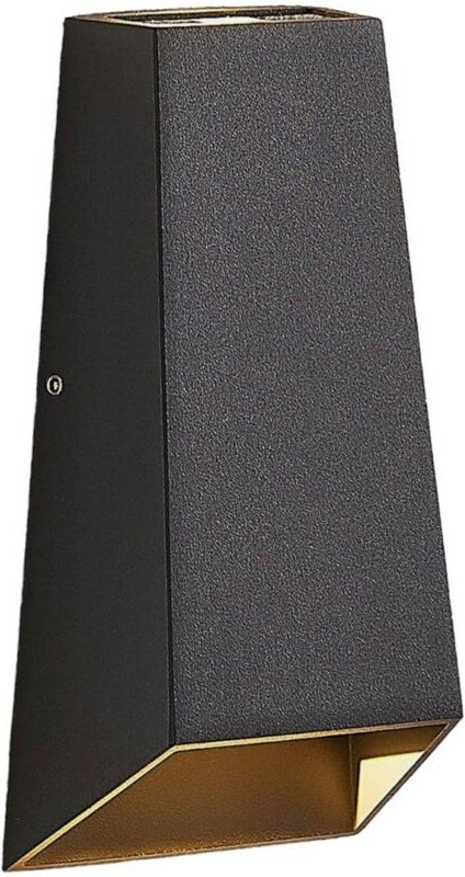 LED-Außenwandleuchte Dagur, dunkelgrau - dunkelgrau