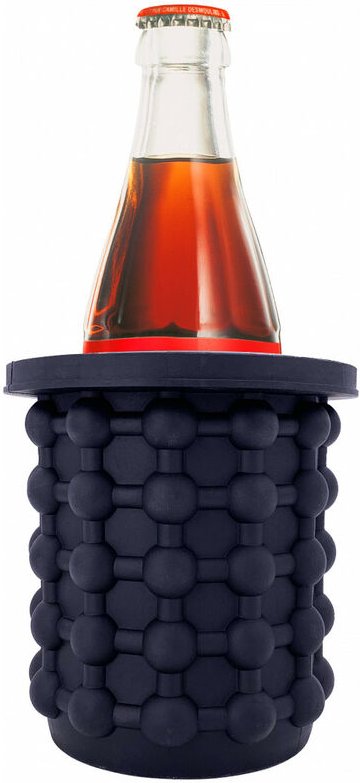 Vertical Ice - Eiswürfelbehälter + Eiskübel - Ermöglicht die Herstellung von 60 Eiswürfeln