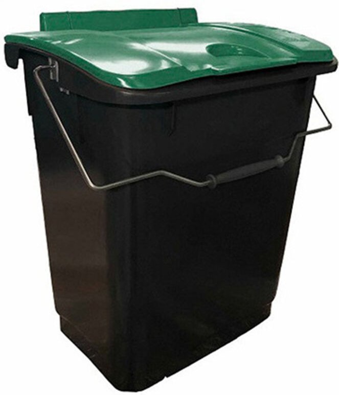 Abfallbehälter oder Komposteimer 35 Liter – Grüner Deckel - C080039