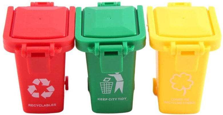 Tlily - Müllwagen-Mülleimer für Spielzeugfahrzeuge, 3er-Pack Ersatz-Mülleimer für simulierten Müll