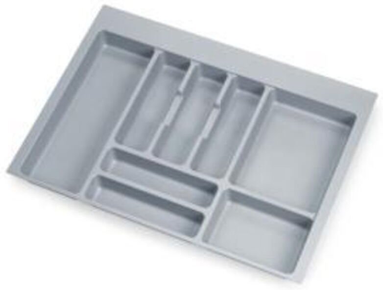 8332021 Optima Besteckkasten für Universalschublade, 700-mm-Modul, Kunststoff, grau