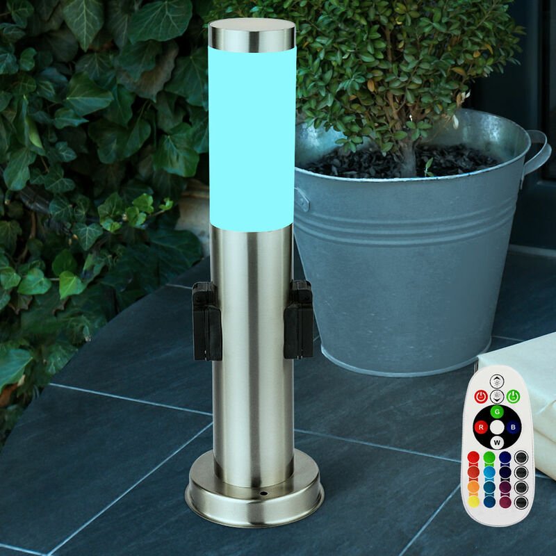 Etc-shop - Farbwechsel Steh Lampe rgb led Garten Weg Außen Beleuchtung 7 Watt Dimmer Leuchte
